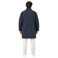 Kurtka męska Zara długa parka oversize granatowa r. S-M