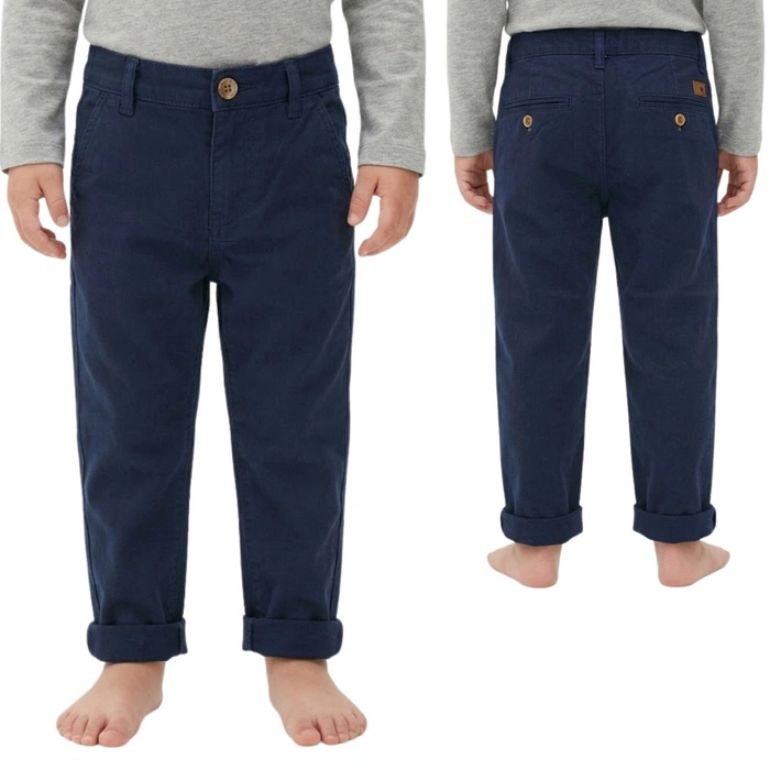 Spodnie chłopięce Zara chinos klasyczne eleganckie granatowe r. 98