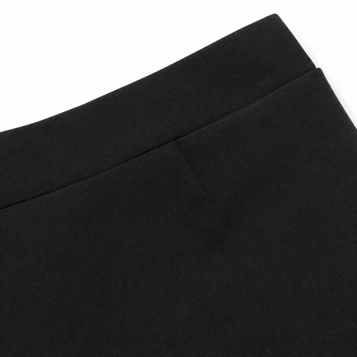 Spodnie damskie Zara eleganckie z rozcięciami szerokie czarne r. L