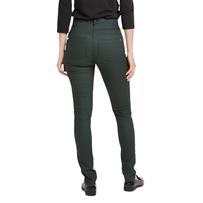Spodnie damskie Grain de Malice ciemnozielone rurki skinny r. M
