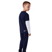 Koszulka dziecięca Lacoste bawełniana granatowa t-shrit r. 92