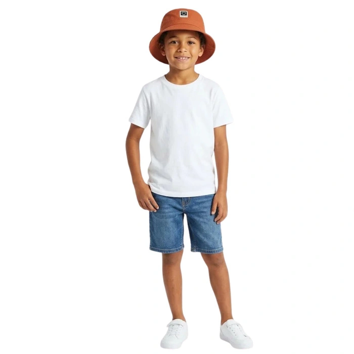 Kapelusz dziecięcy Brixton Beta Bucket Hat pomarańczowy