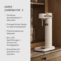 Saturator do wody AARKE Carbonator 3 kość słoniowa matowy