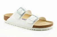 Klapki męskie Birkenstock Arizona bs regular z miękką wkładką białe r. 42