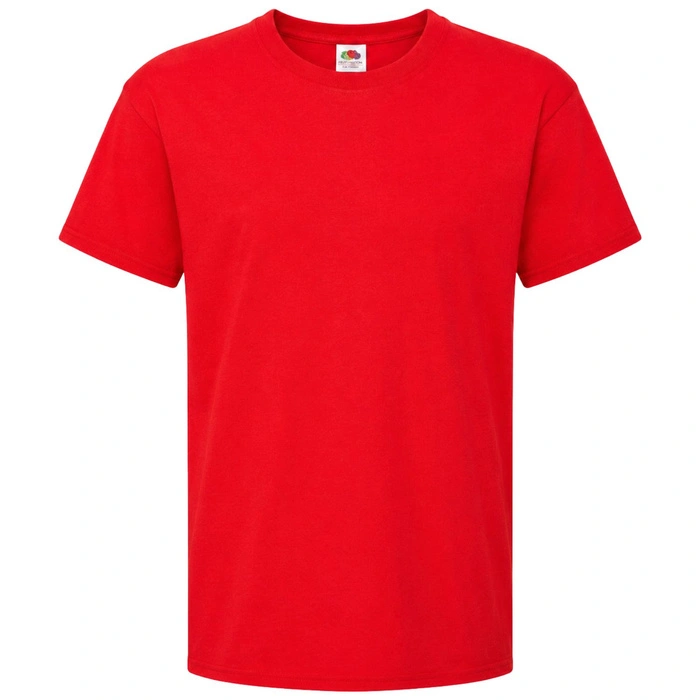 Koszulka dziecięca Fruit of the Loom czerwony t-shirt r. 104