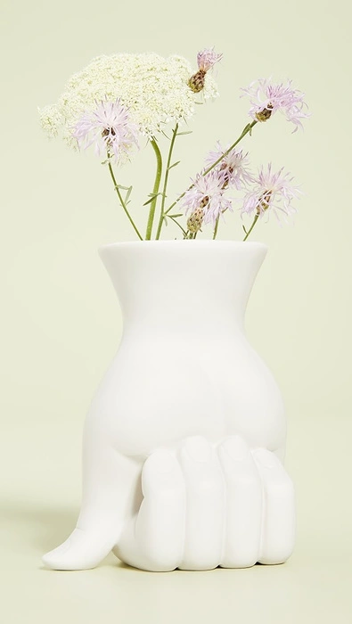 Wazon Jonathan Adler Marcel Vase biały H 15 cm