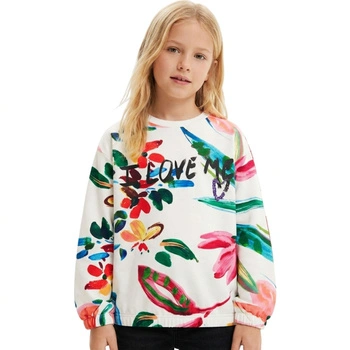 Bluza dziewczęca Desigual Lia biała w kwiaty r. 158