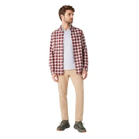 Koszula męska Lacoste Check Print w kratkę czerwono-biała r. S