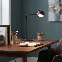 Lampa stołowa Artemide Ixa Led nowoczesna ze ściągaczem granatowa