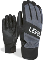 Rękawice męskie Level Spitfire Jeans snowboardowe czarno granatowe