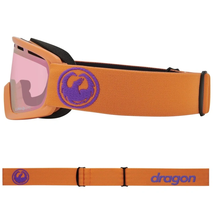 Gogle narciarskie dziecięce Dragon Lil D snowboardowe szyba S1 pomarańczowe