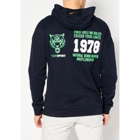 Bluza męska Plein Sport Hoodie z kapturem klasyczna granatowa r. XL