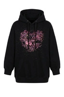Bluza dziewczęca Desigual Ariza czarna z kapturem r. 98
