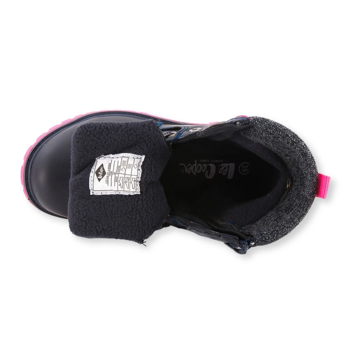 Buty dziecięce Lee Cooper trapery zimowe granatowe