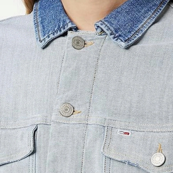 Kurtka damska Tommy Jeans Tjw Cropped Trucker jeansowa katana r. L