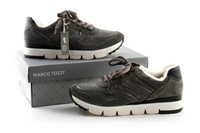 Buty damskie Marco Tozzi sneakersy skórzane szare r. 39