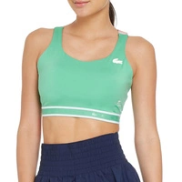 Top sportowy Lacoste Sport zielony z krzyżującymi ramiączkami r. L