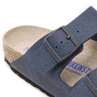 Klapki męskie Birkenstock Arizona regular z miękką wkładką granatowe r. 46