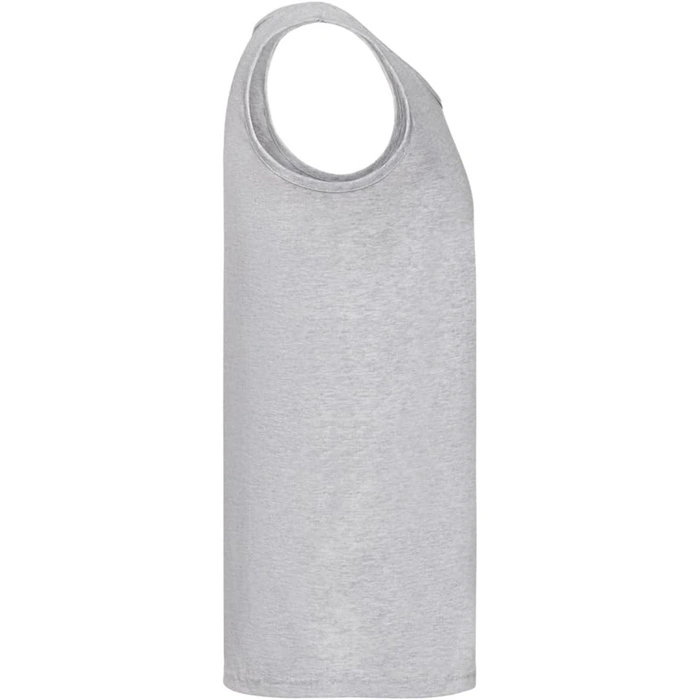 Koszulka unisex Fruit Of The Loom Valueweight szara bez rękawów r. S