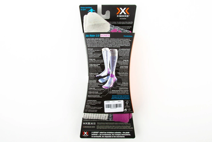 Skarpety narciarskie damskie X-Socks Ski Rider 2.0 fioletowe r. 35-36