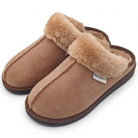 Kapcie damskie IRE SHOES ze skóry owczej naturalny kożuch futro ciepłe ręcznie szyte r. 39