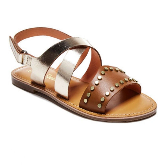 Sandały dziewczęce Pepe Jeans Mandy skórzane brązowe r. 32