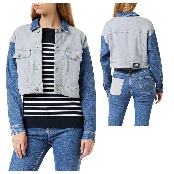 Kurtka damska Tommy Jeans Tjw Cropped Trucker jeansowa katana r. L