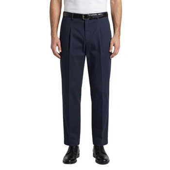 Spodnie męskie Tommy Hilfiger Flex Solid Tapered eleganckie granatowe r. M