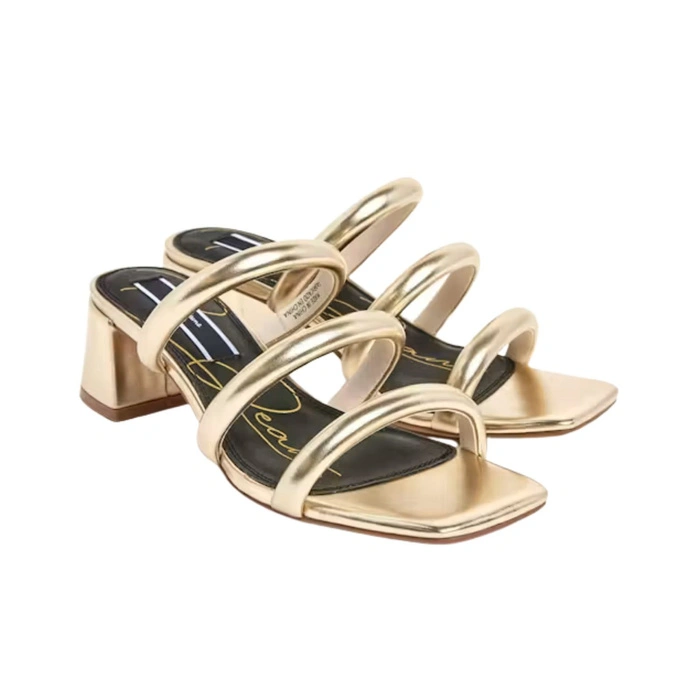 Klapki damskie Pepe Jeans Zoe Witty wsuwane złote r. 37