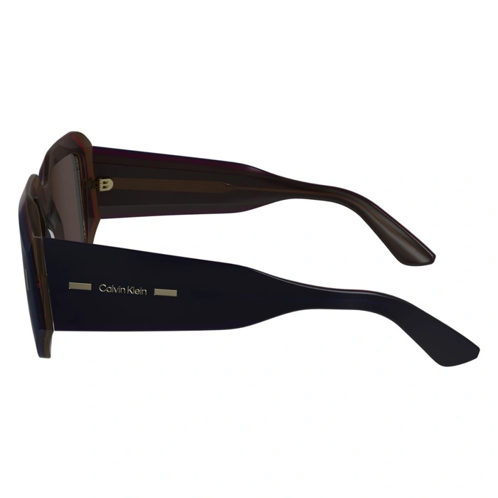 Okulary przeciwsłoneczne Calvin Klein CK23536s burgund damskie kocie oczy