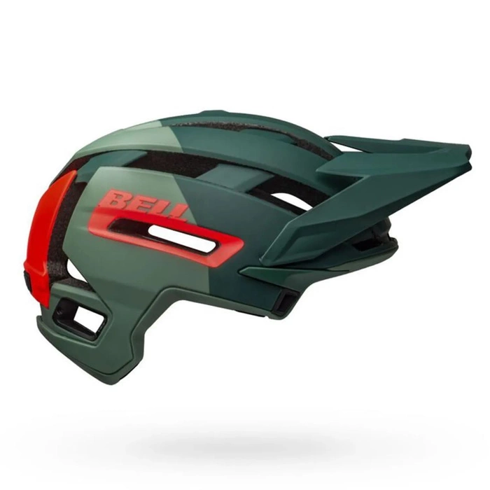 Kask rowerowy Bell Super Air Mips rowerowy zielony MTB z daszkiem