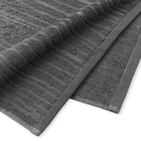 Zestaw ręczników Westwing Audrina szare bawełna 550 g/m² 2 sztuki 30x50 