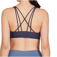 Top damski Adidas Core Flow biustonosz sportowy granatowy 
