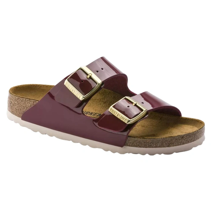 Klapki damskie Birkenstock Arizona BS narrow birko-flor bordowe r. 36