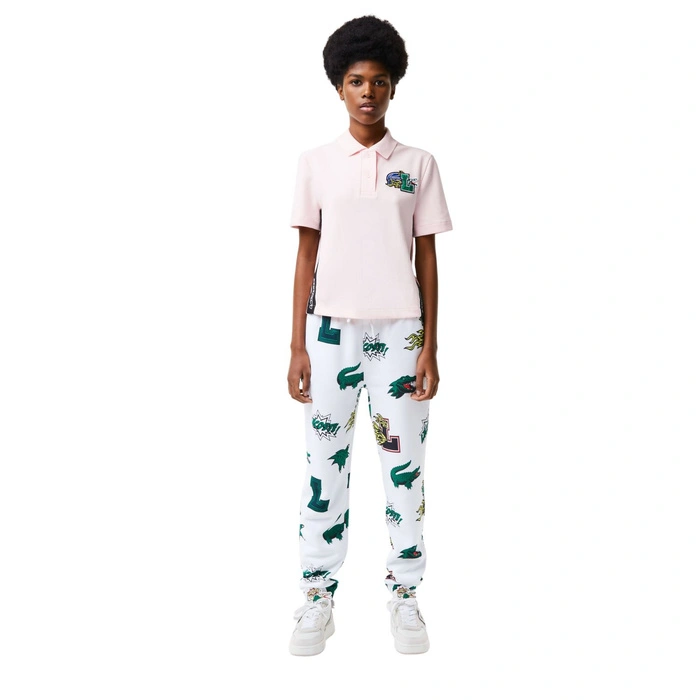 Koszulka damska Lacoste Lacoste Holiday Polo klasyczna różowa r. XS