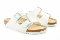 Klapki męskie Birkenstock Arizona bs z miękką wkładką białe r. 41