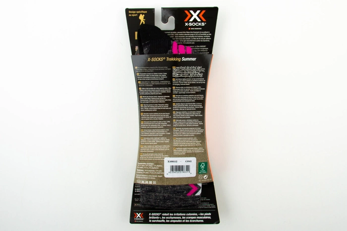 Skarpety X-Socks Trekking Summer trekkingowe szaro róźowe r. 41/42