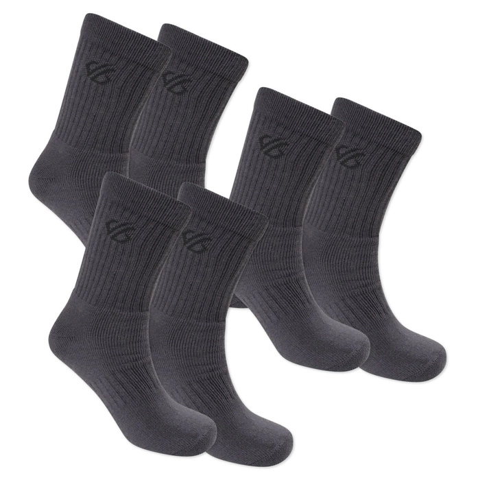 Skarpetki unisex Dare2B Essentials Sport 3pak grafitowe r. 36-38