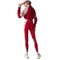 Spodnie damskie Lacoste Sport treningowe legginsy czerwone r. XL