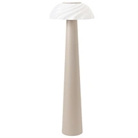 Lampa podłogowa Westwing Anya stojąca beżowa 123 cm