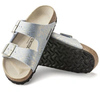 Klapki damskie Birkenstock Arizona BS regular birko-flor niebieskie r. 37