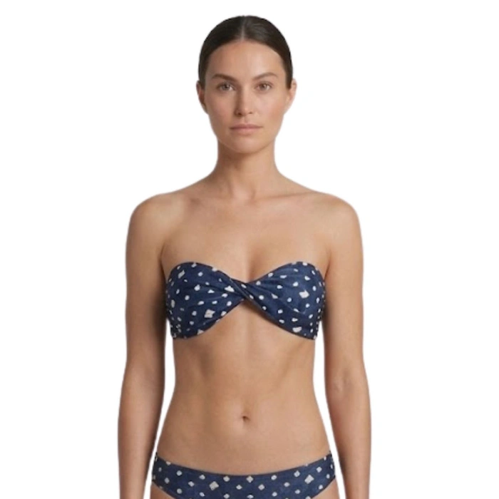 Góra od bikini Billabomg Sea Side Bandeau strój kąpielowy damski granatowy r. M