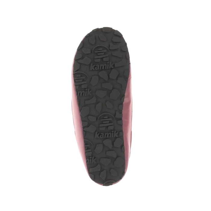 Kapcie damskie Kamik Puffy wysokie ocieplane bordowe r. 38