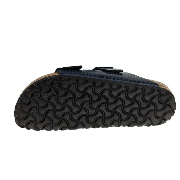 Klapki damskie Birkenstock Arizona BS birko-flor skóra węża granatowe r. 37