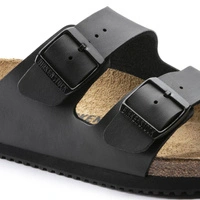 Klapki męskie Birkenstock Arizona skórzane regular czarne r. 45