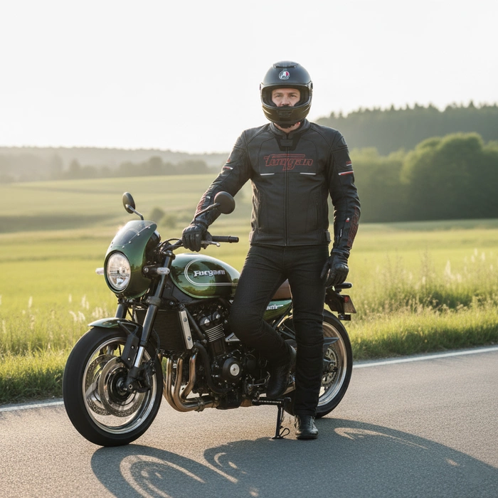 Kurtka motocyklowa męska Furygan Nitros skórzana sportowa