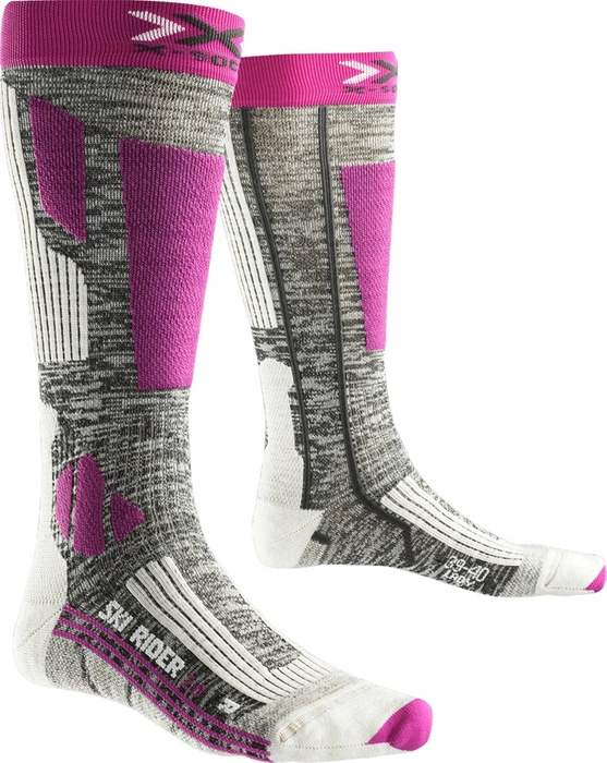 Skarpety narciarskie damskie X-Socks Ski Rider 2.0 fioletowe r. 35-36