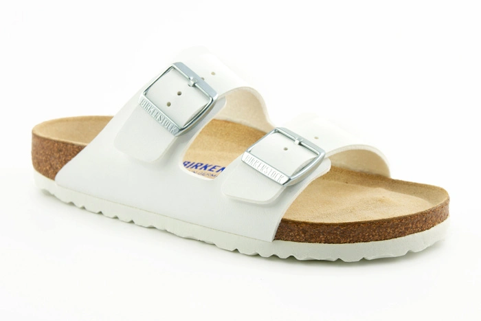 Klapki damskie Birkenstock Arizona bs z miękką wkładką białe r. 39