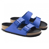 Klapki damskie Birkenstock Arizona BS birko-flor niebieskie r. 37