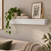 Półka ścienna Ellos Home dekoracyjna biała z płyty MDF 76 cm